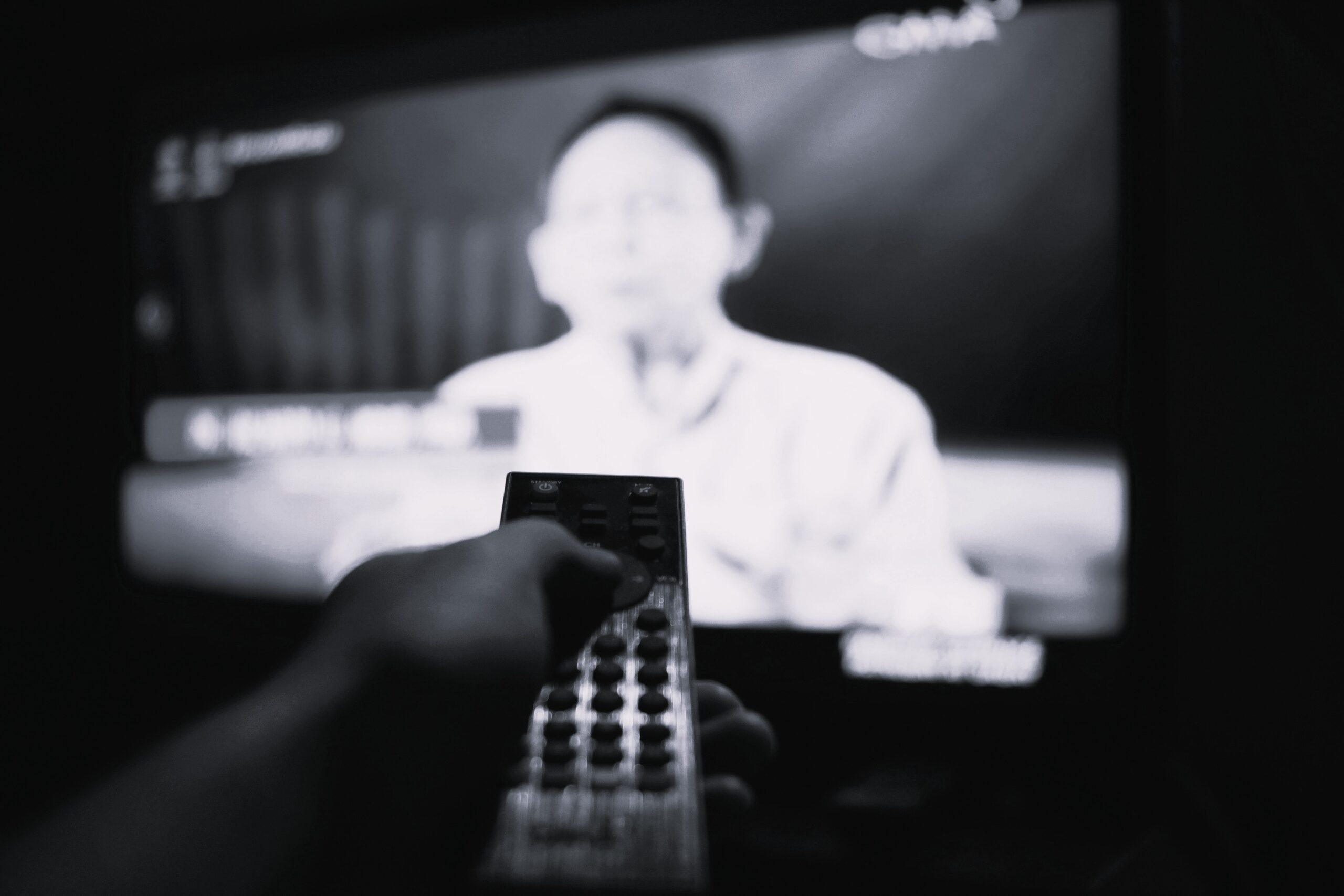 Health practitioner on television from viewer at home's perspective